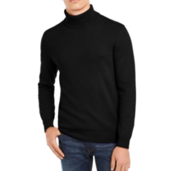 Club Room Other - Club Room Luxury Men's Cashmere Turtleneck Sweater Size Medium Deep Black